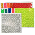 Reflective 1 Inch Adhesive Vinyl Hot Dots - Sheet of 64 Dots