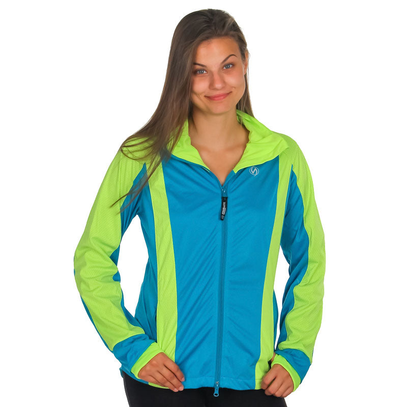 illumiNITE Reflective Women's Portland Cycle Jacket Peacock