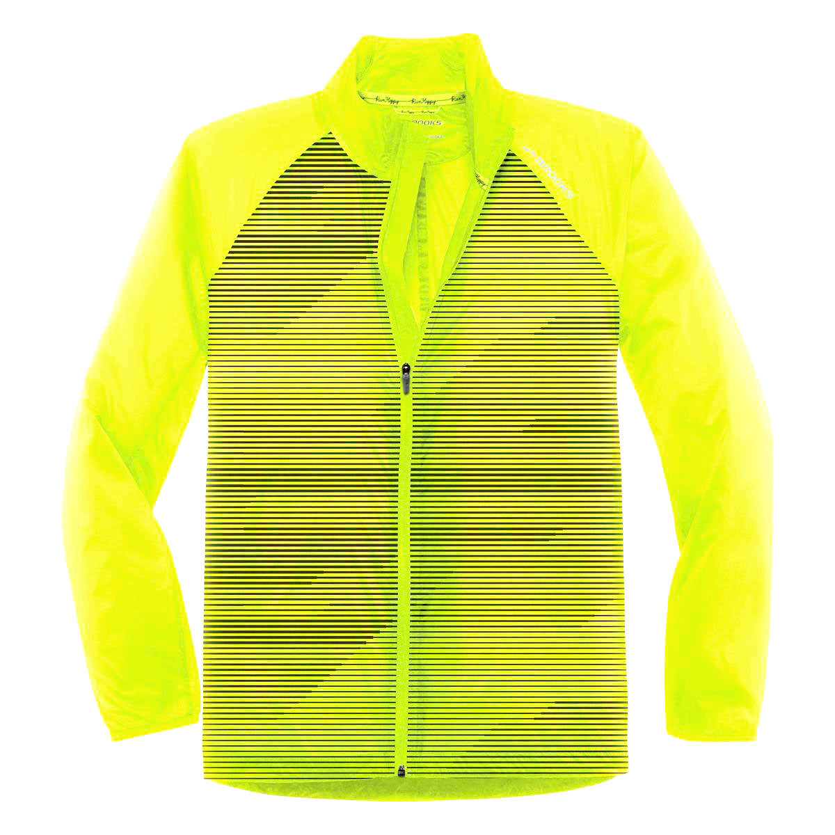 Brooks Running Men's Lite Shelter Device Lightweight NightLife Yellow Jacket