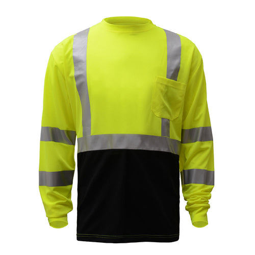 5113/5114 Class 3 Black Bottom Long Sleeve T-Shirt