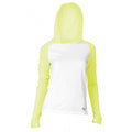 SOFFE JR NO SWEAT COLOR BLOCK HOOD - WHITE/KOOL KIWI