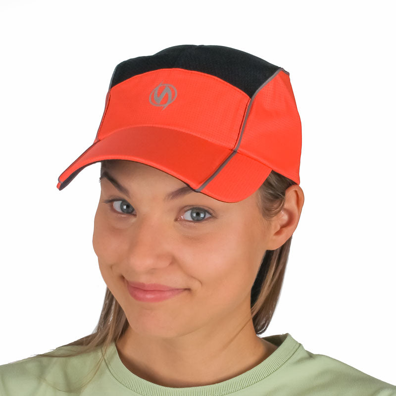 Reflective illumiNITE Mesh Running Cap Coral Glo