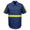 PortWest Iona Xtra Short Sleeve Shirt - NAVY (F124)