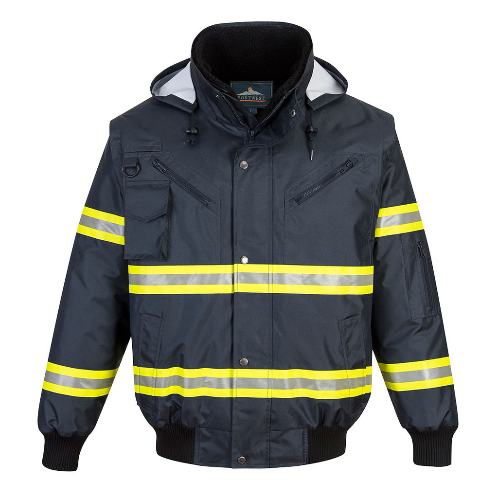 PortWest Iona Xtra 3-in-1 Bomber Jacket - NAVY (F126)