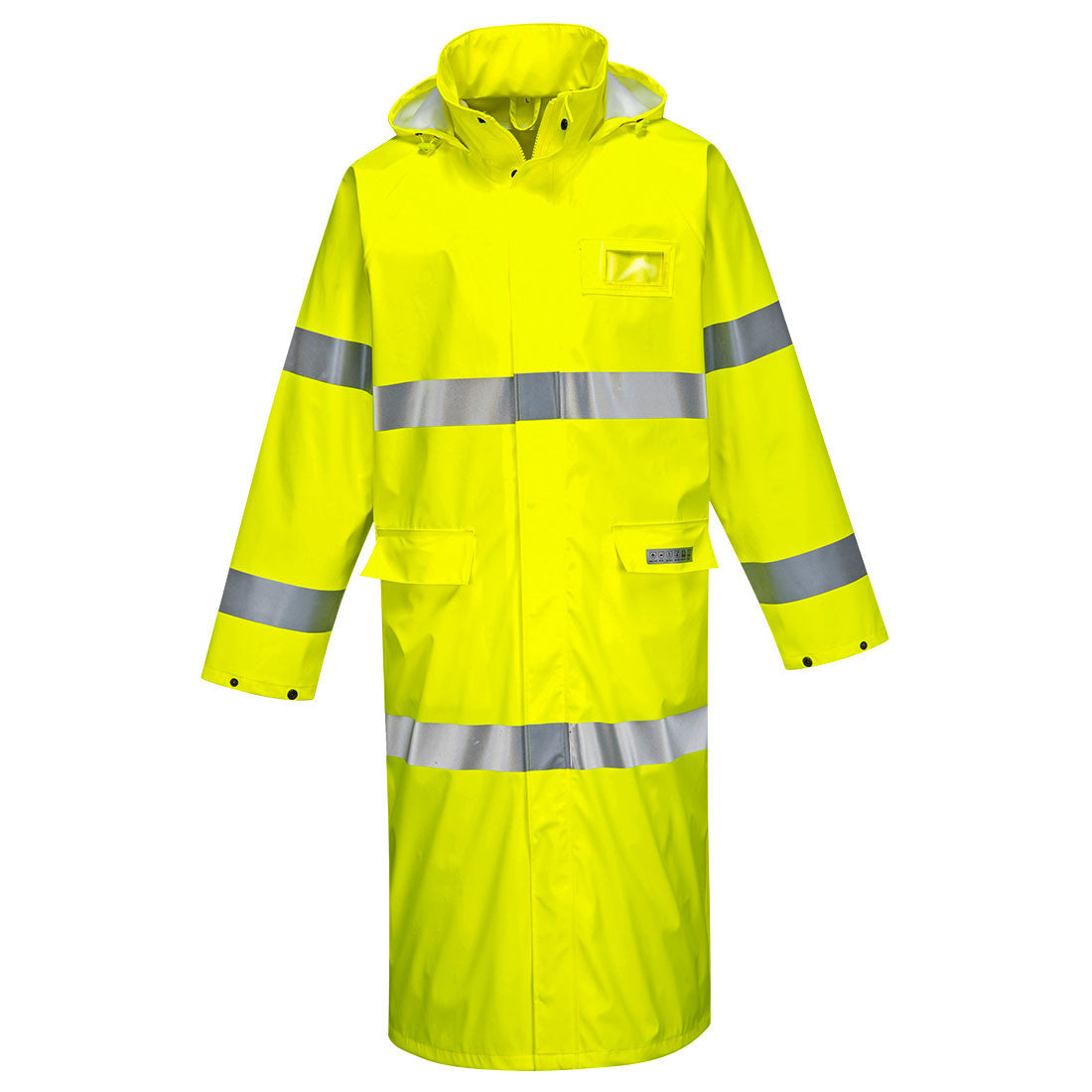 PortWest Sealtex Flame FR Hi-Vis Coat 50″ - YELLOW (FR44)