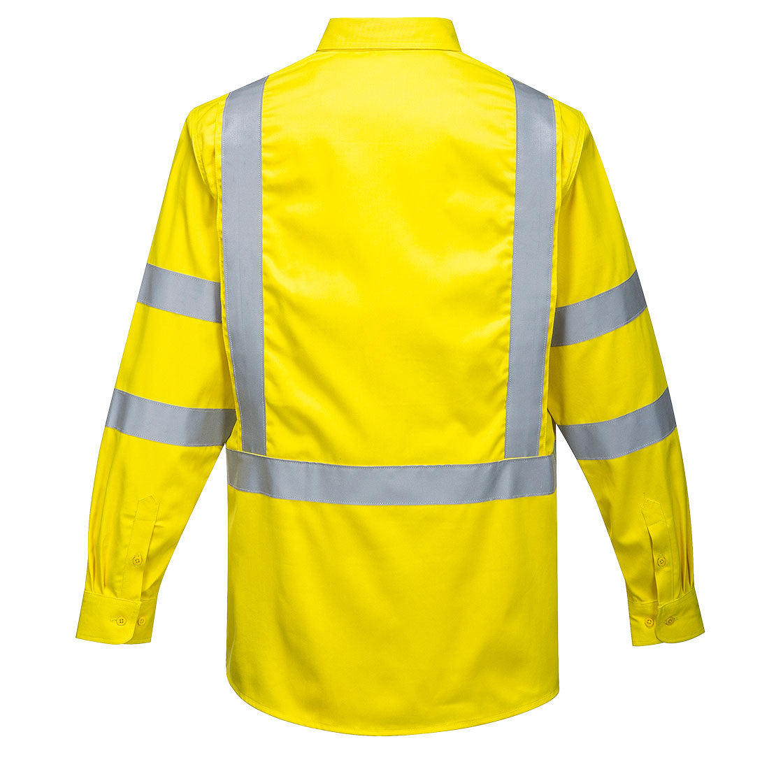 PortWest Bizflame 88/12 FR Hi-Vis Shirt - YELLOW (FR95)