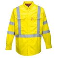 PortWest Bizflame 88/12 FR Hi-Vis Shirt - YELLOW (FR95)