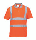 Port West Hi-Vis Short Sleeved Polo - SET OF TWO: Front View