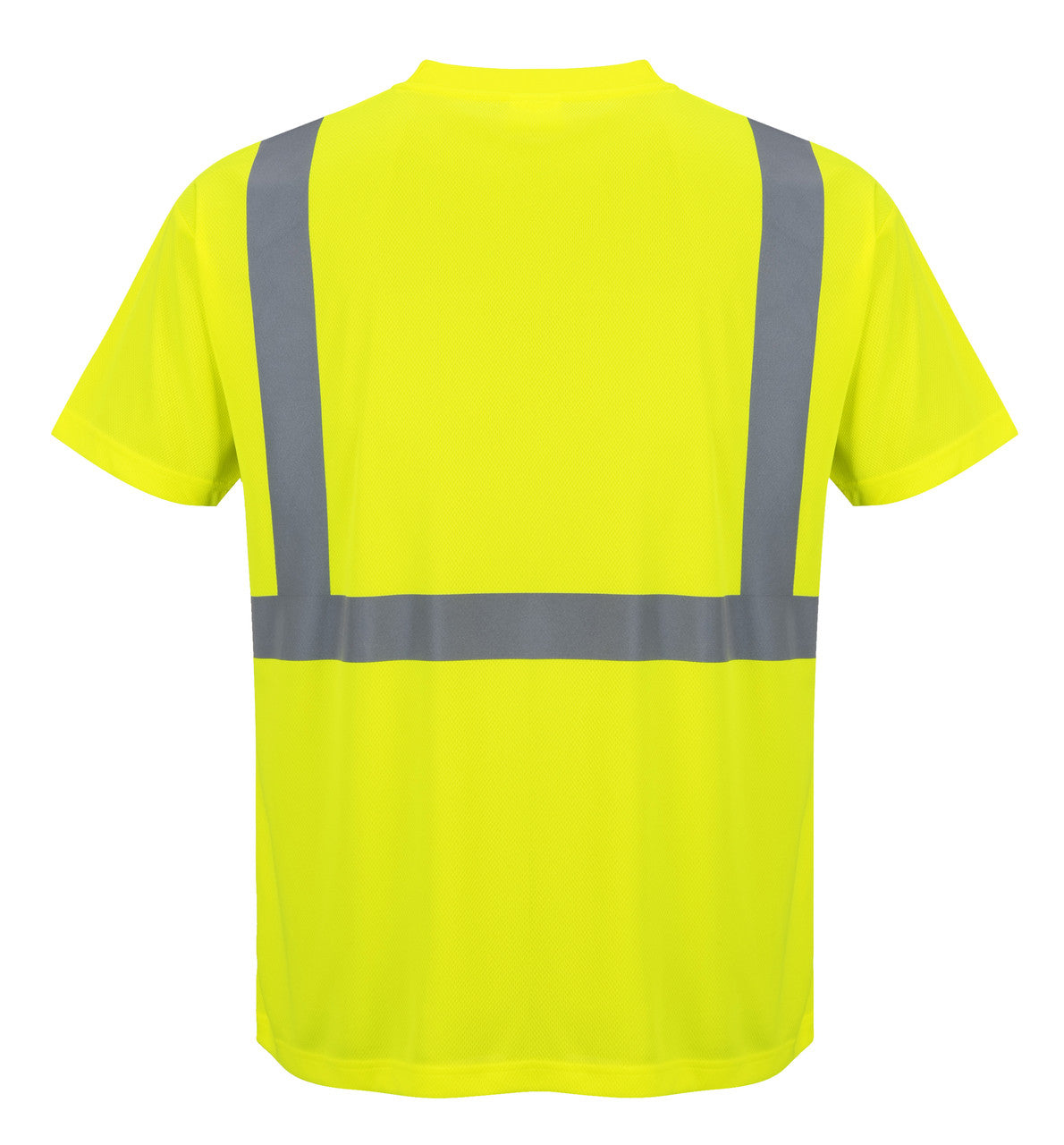 Portwest Hi- Vis Pocket T-Shirt - SET OF TWO : Back View Yellow