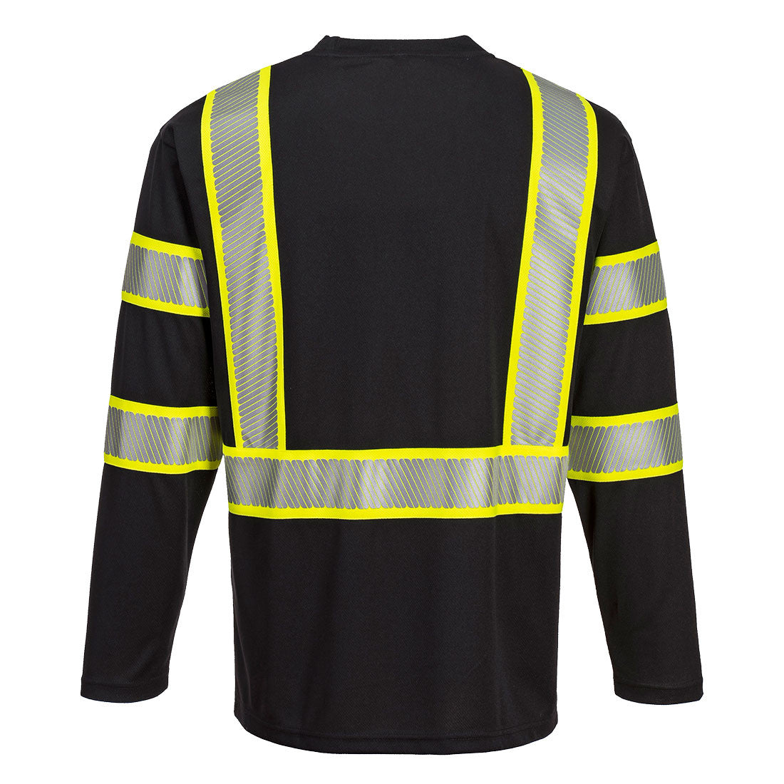 PortWest Iona Plus Long Sleeve T-Shirt - BLACK (S346)
