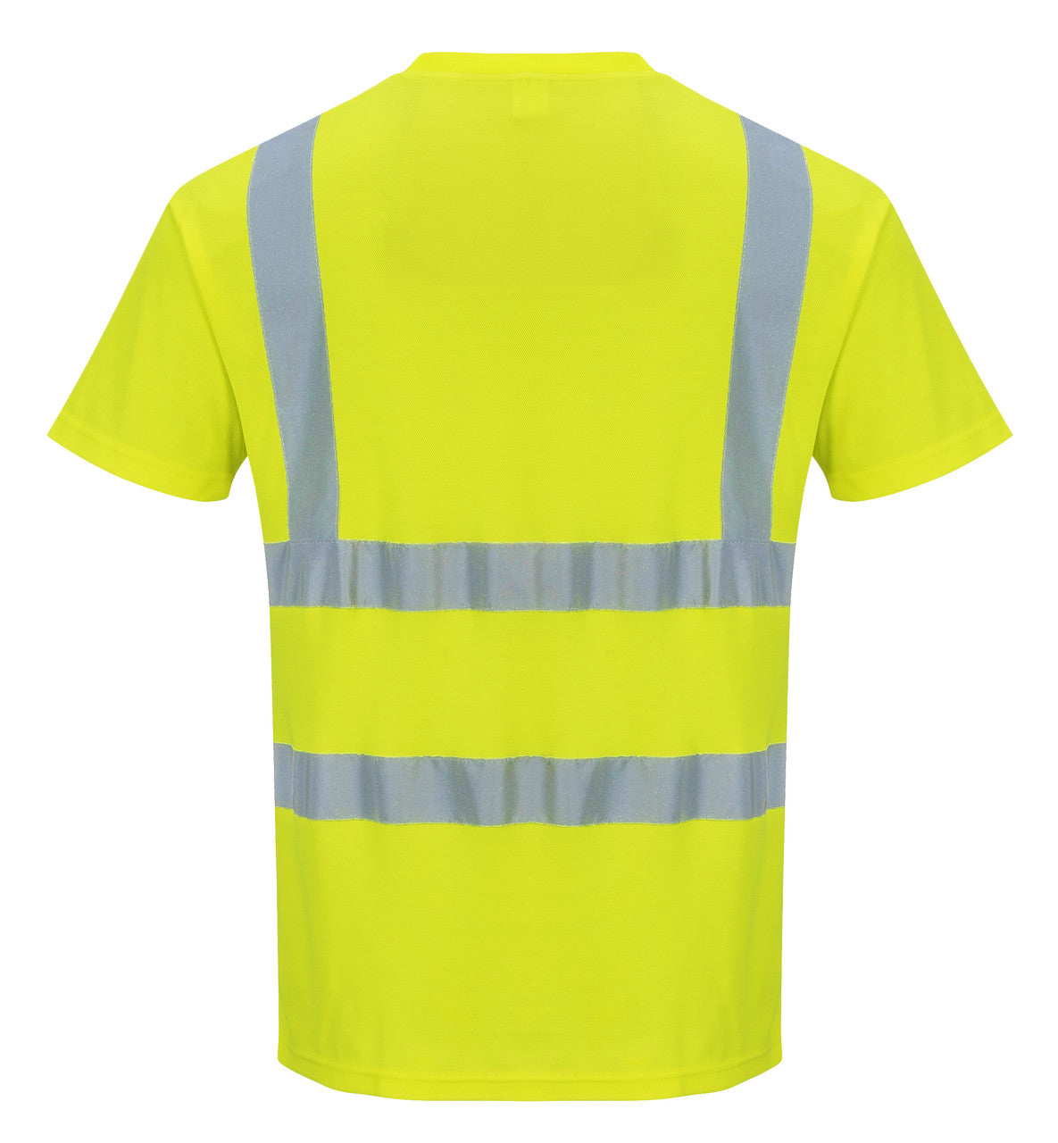 Portwest Hi-Vis T-Shirt - SET OF TWO-S478: Back View Yellow