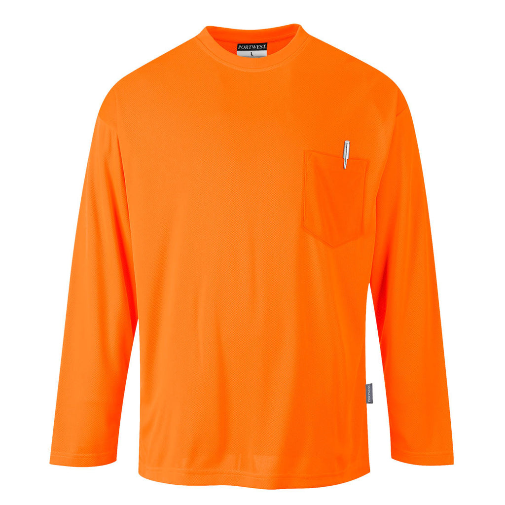 PortWest Non-ANSI Pocket Long Sleeve T-Shirt (S579)