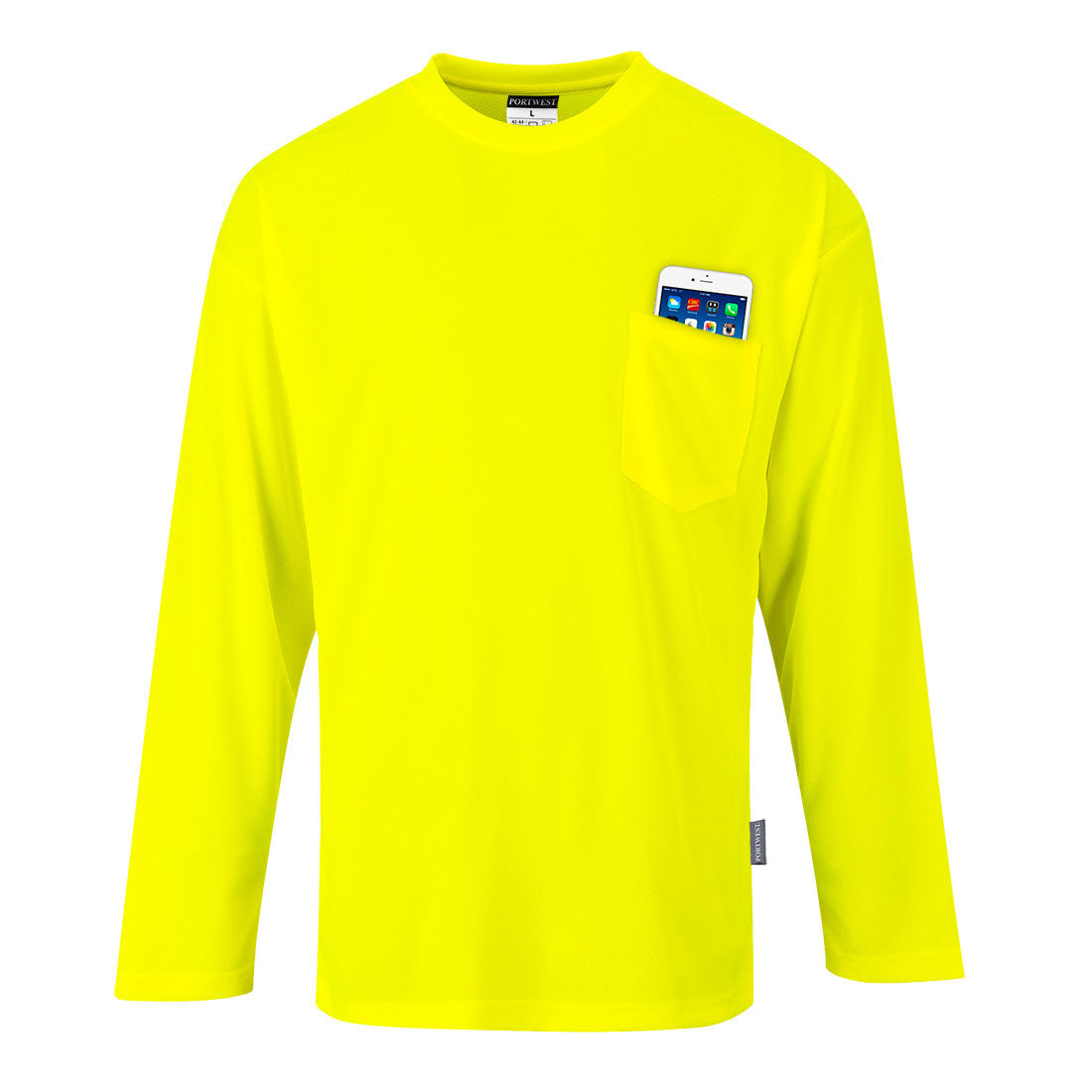 PortWest Non-ANSI Pocket Long Sleeve T-Shirt (S579)
