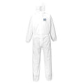 PortWest BizTex SMS Coverall Type 5/6 Box of 50 - WHITE (ST30)