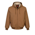 PortWest Flame Resistant Duck Quilt Lined Jacket - BROWN (UFR48)