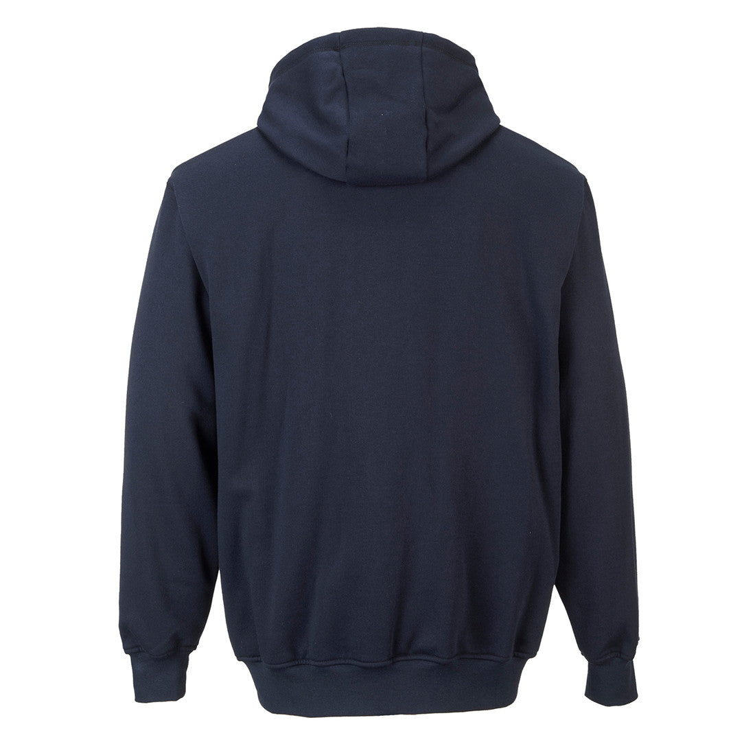 PortWest Flame Resistant Zipper Front Hooded Sweatshirt - NAVY (UFR81)