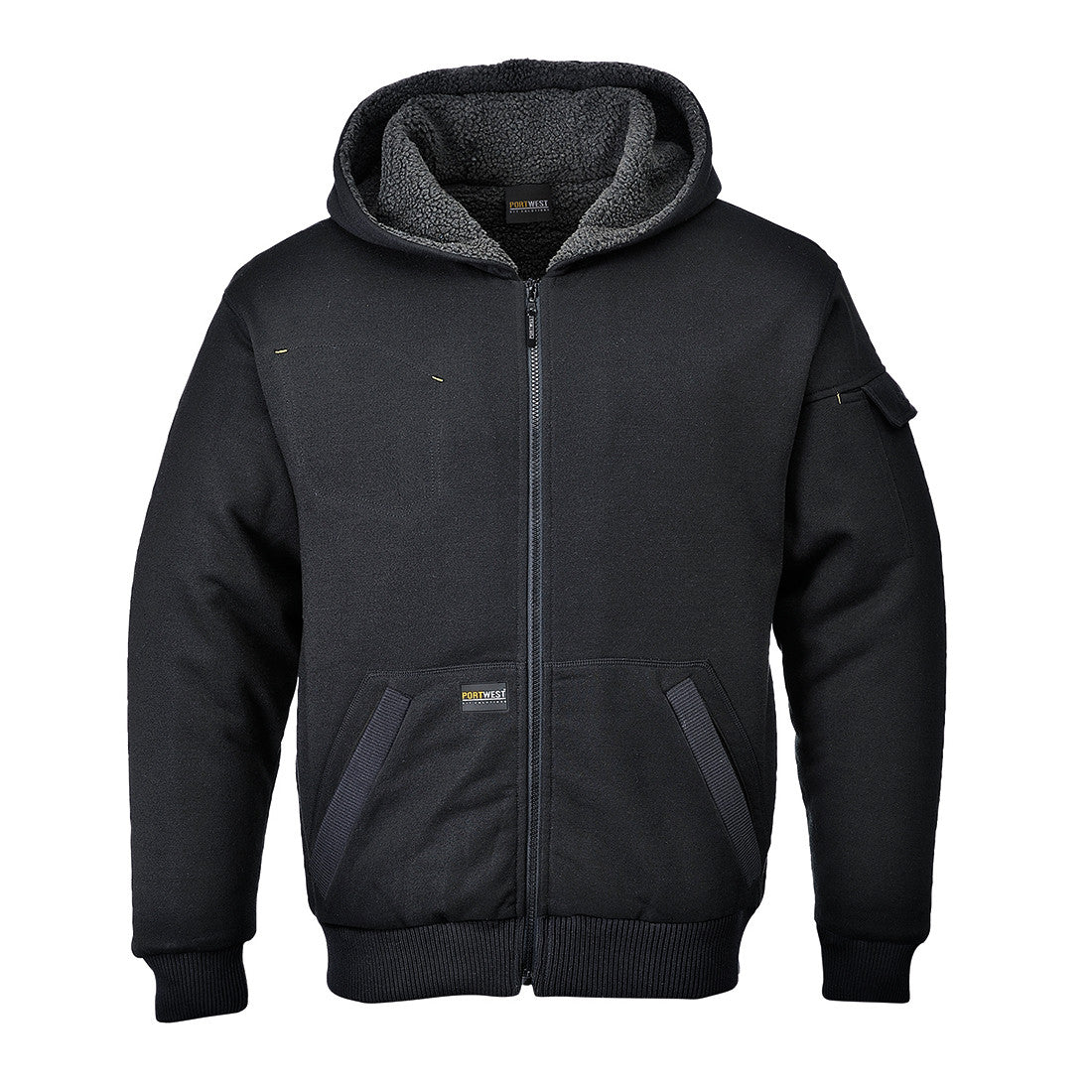 PortWest Pewter Jacket - Black (UKS32)