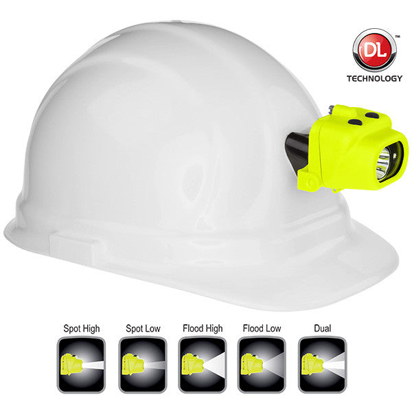 Intrinsically Safe Dual-Light™ Headlamp w/Hard Hat Clip & Mount XPP-5454GC